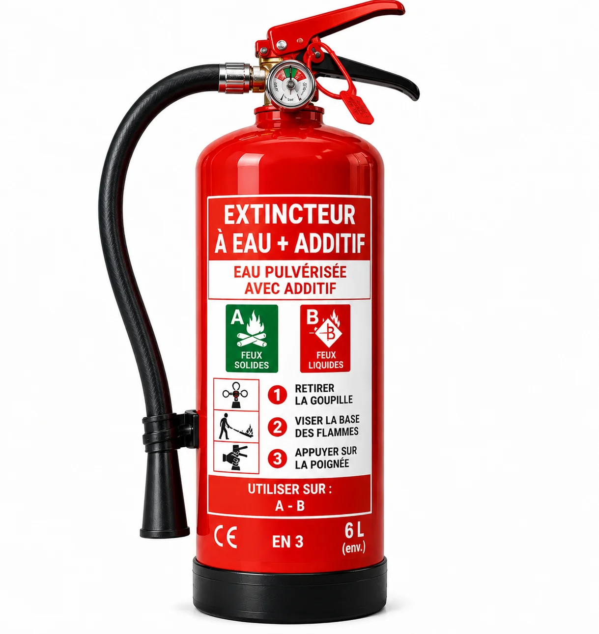Extincteur à eau avec additif